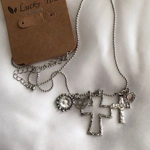 💥Lucky You Charm Cross Necklace